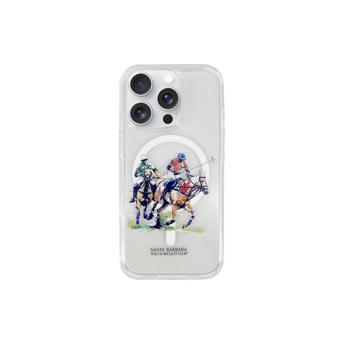 Santa Barbara Polo Racquet Club Apple iPhone 16 Pro Willie Şeffaf Magsafe Kapak